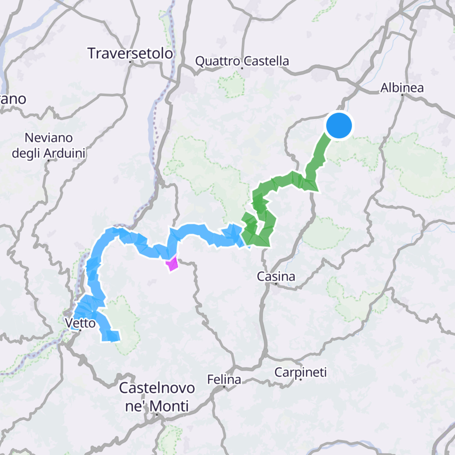 Map itinerary