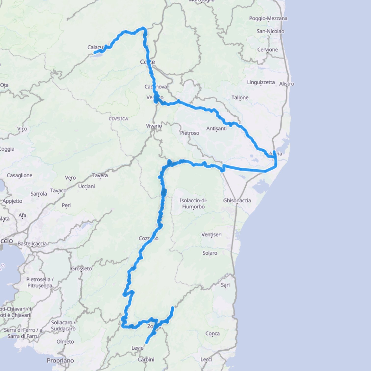 Map itinerary