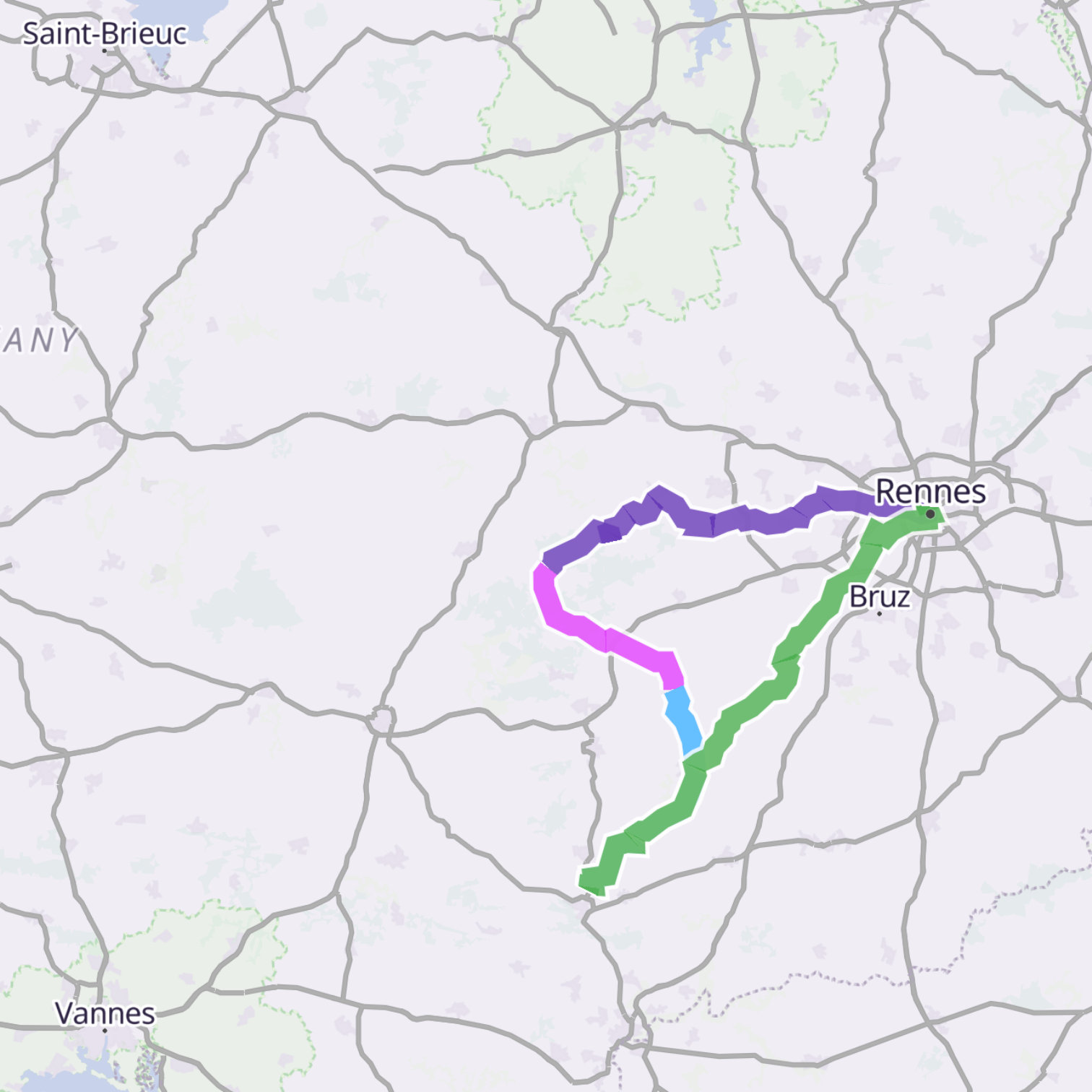 Map itinerary