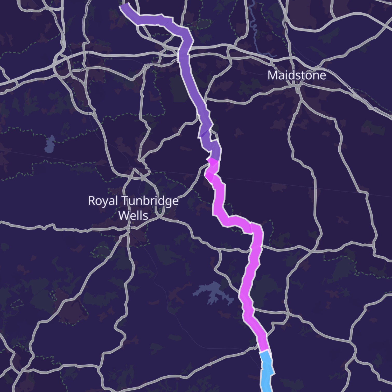Map itinerary