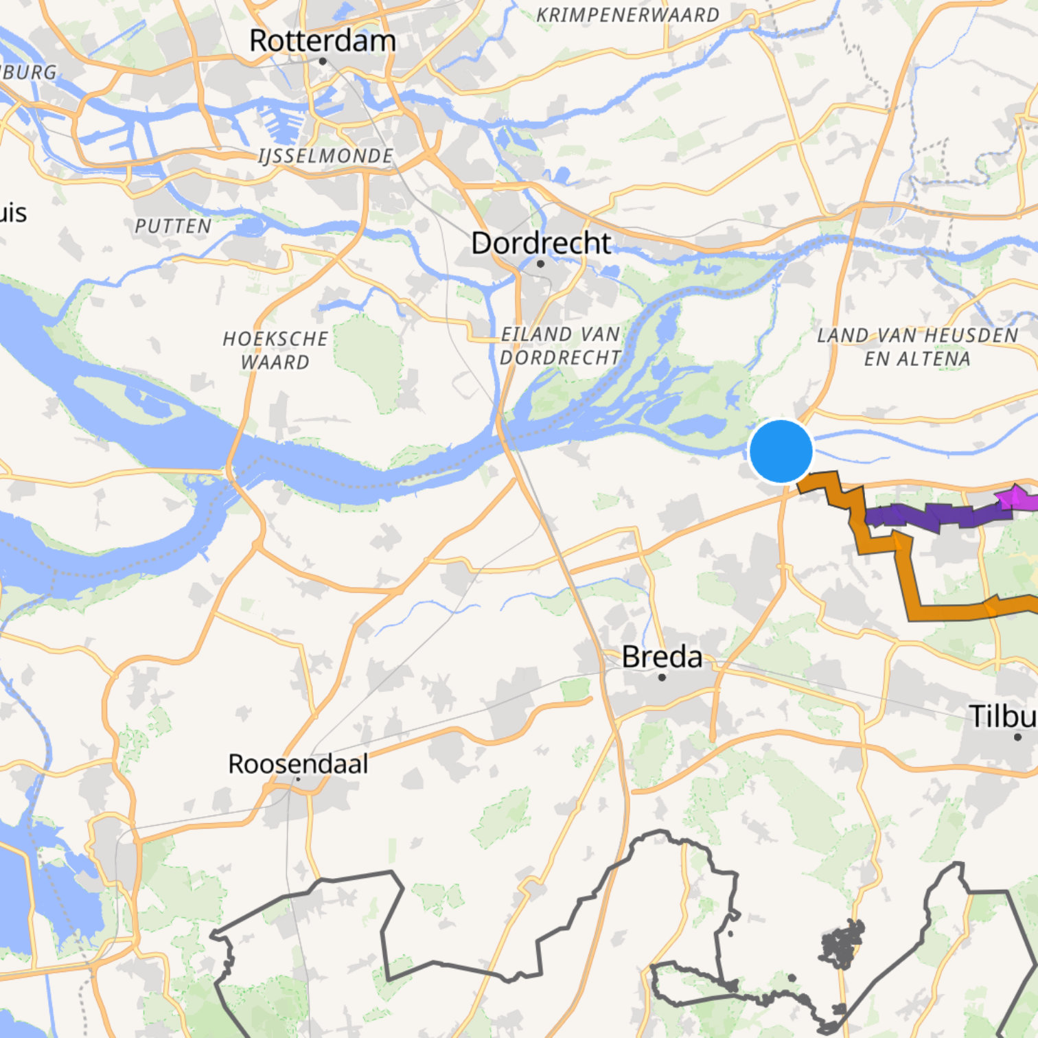 Map itinerary
