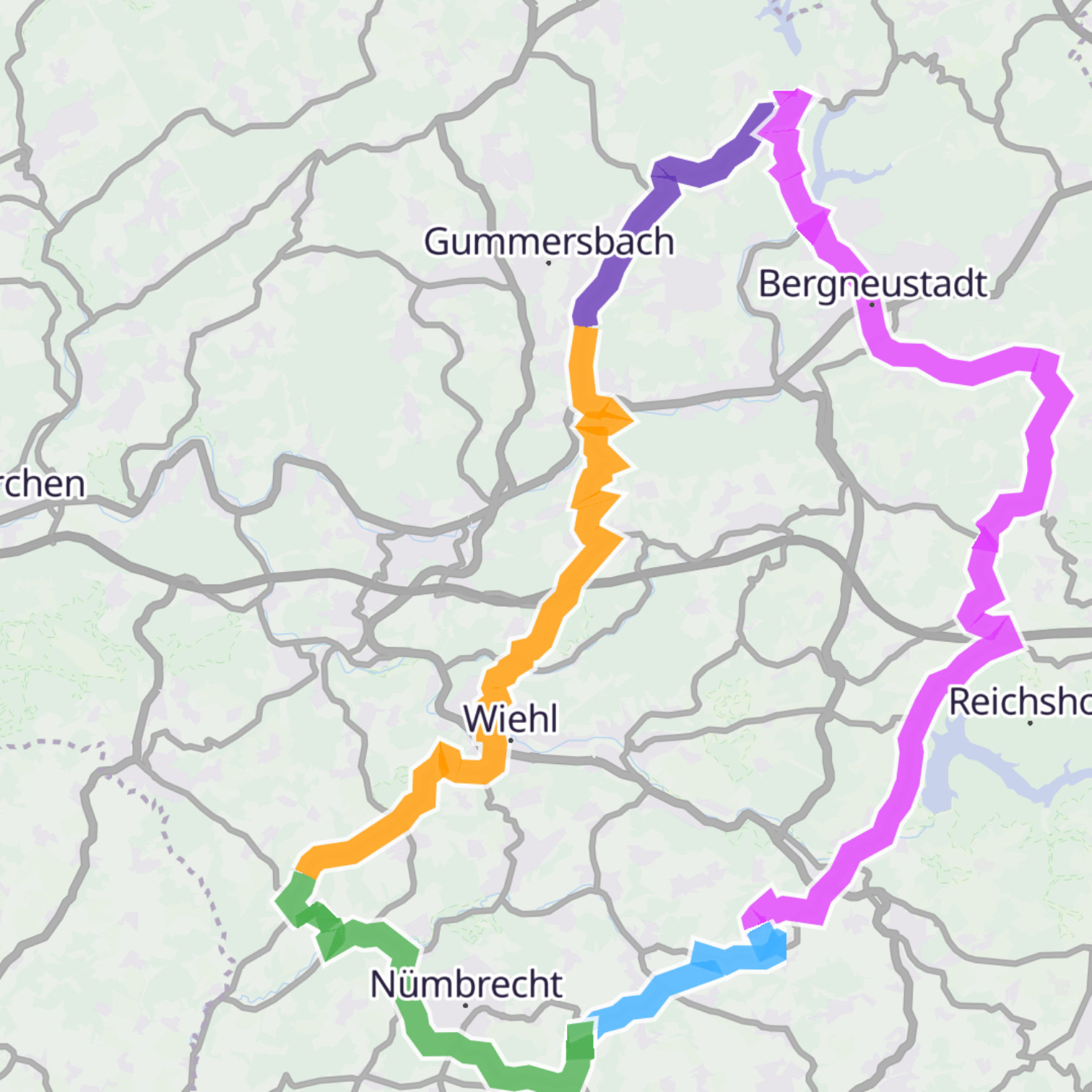 Map itinerary