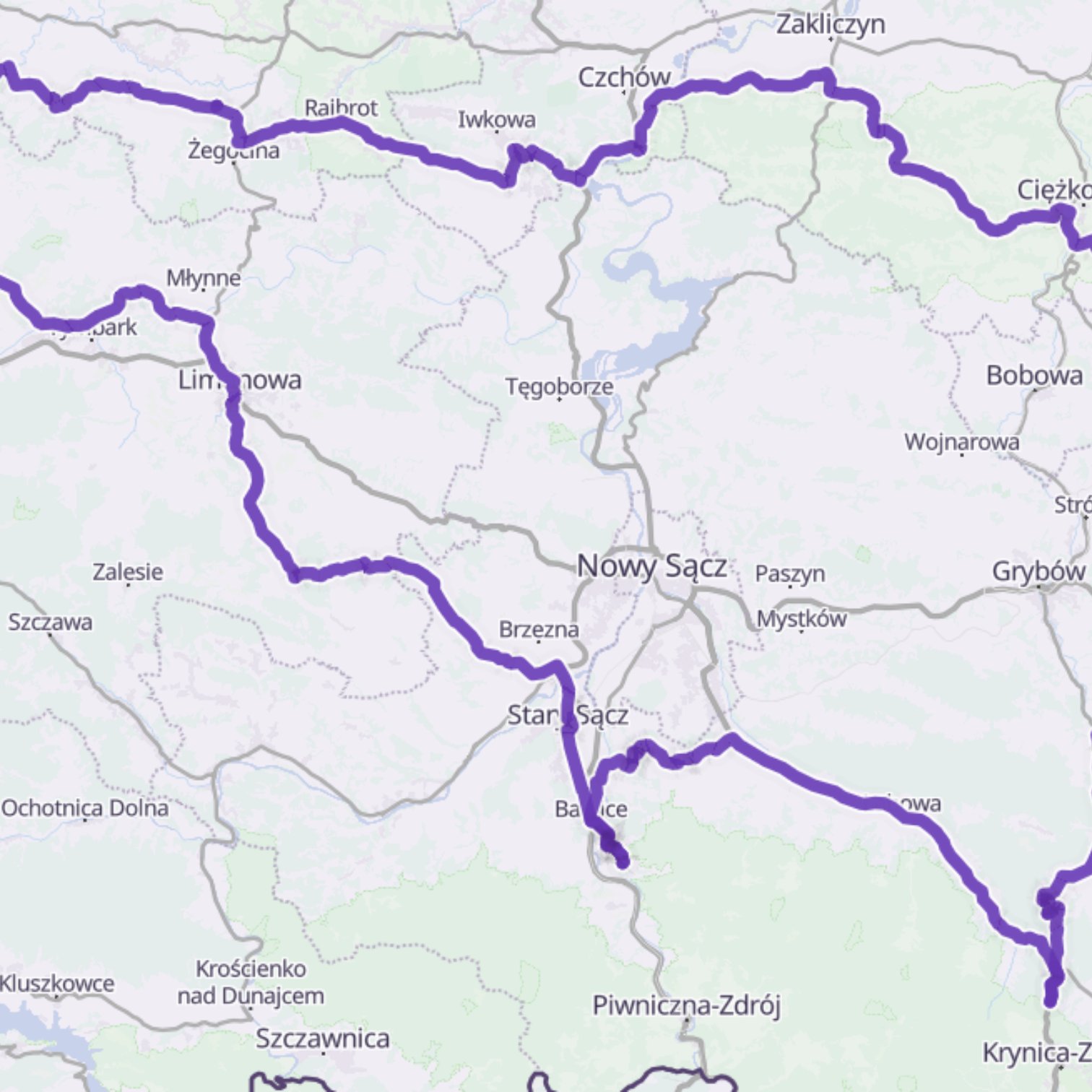 Map itinerary