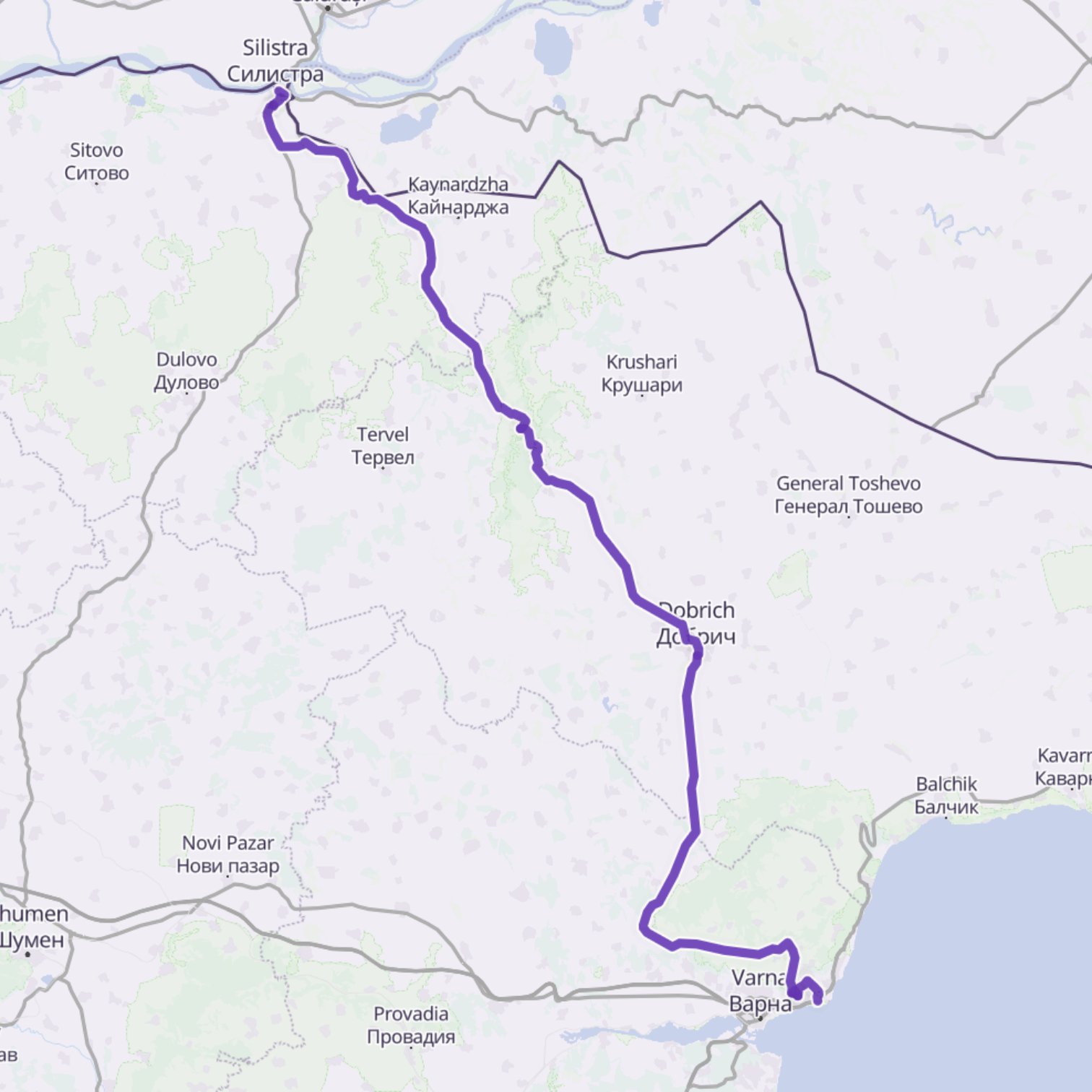 Map itinerary