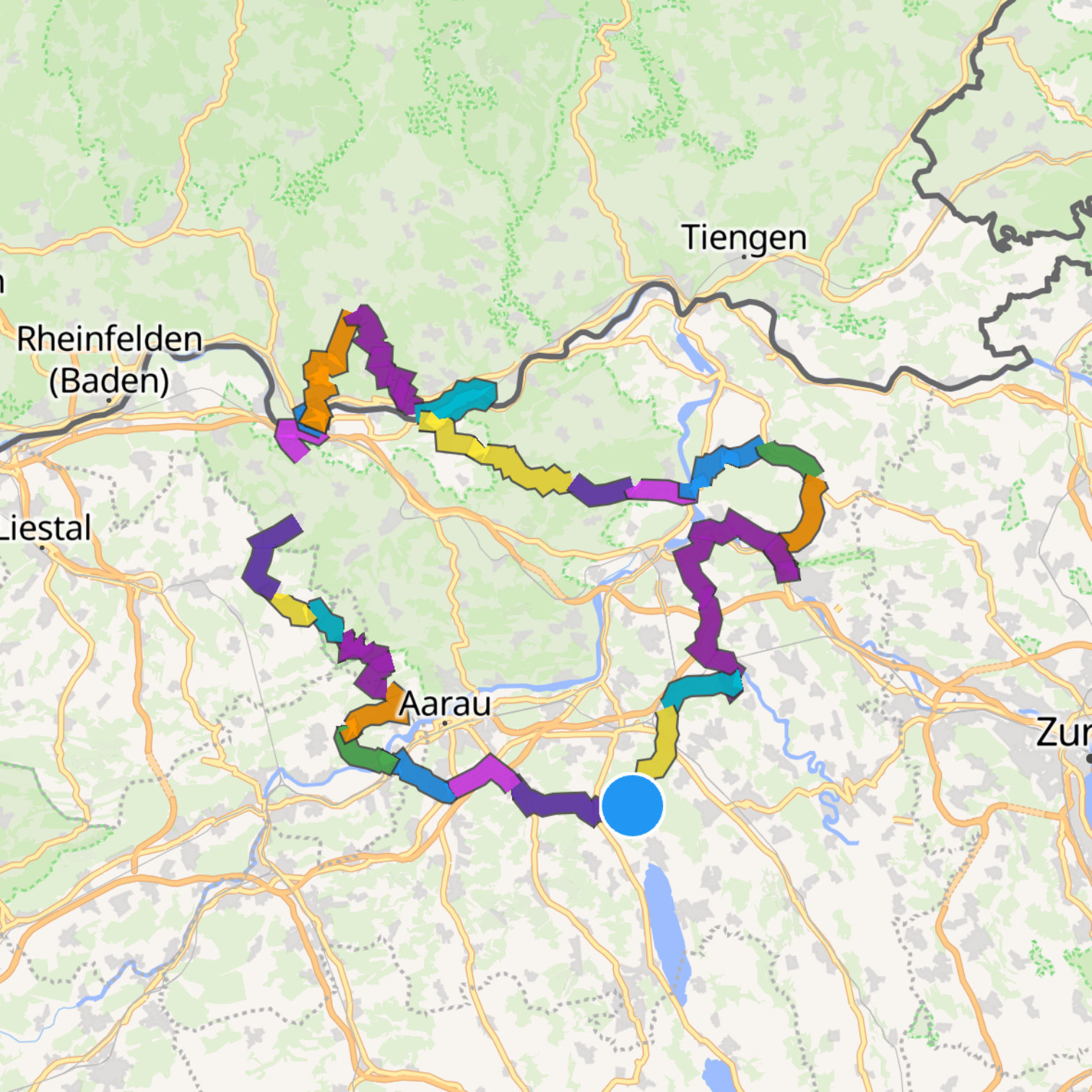 Map itinerary