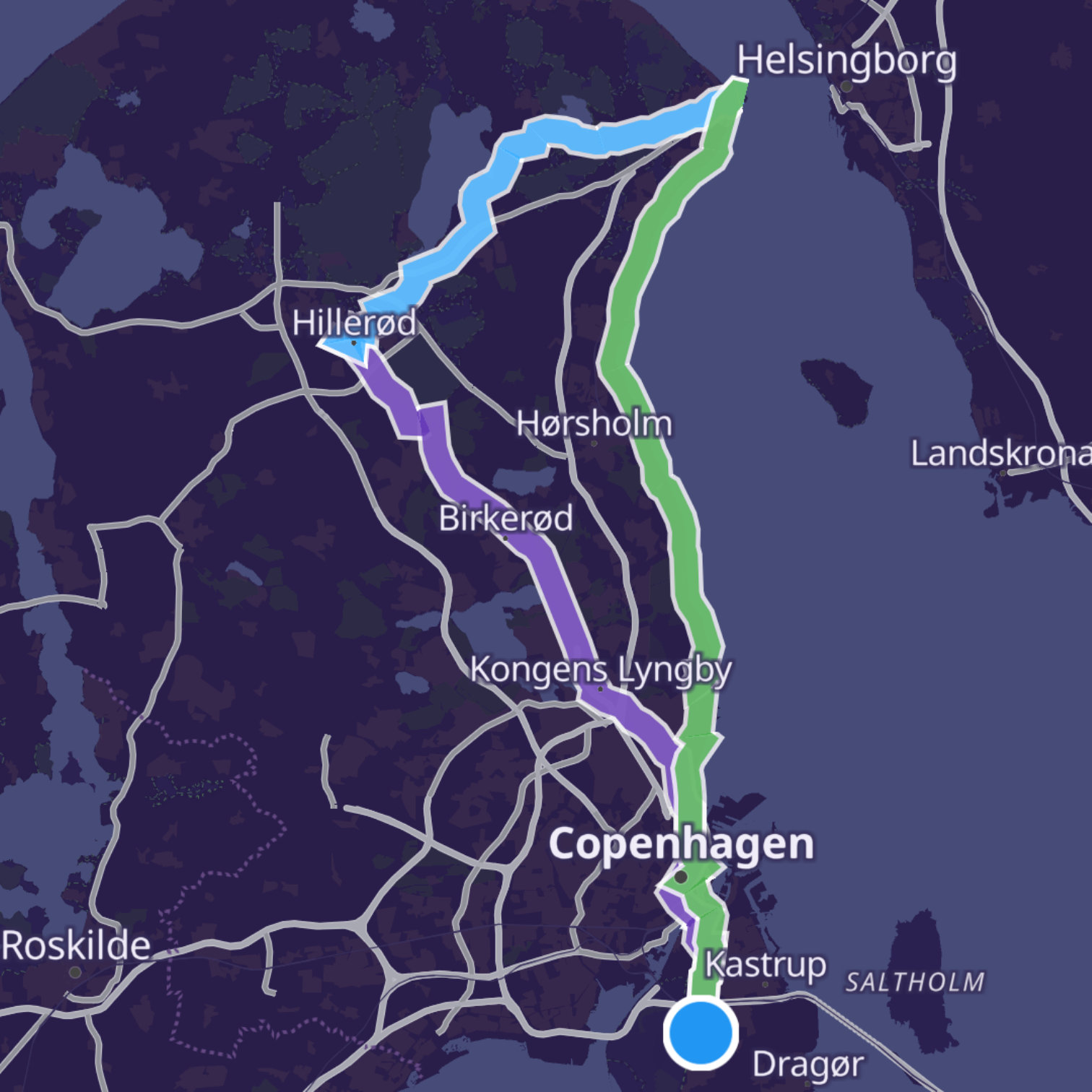Map itinerary