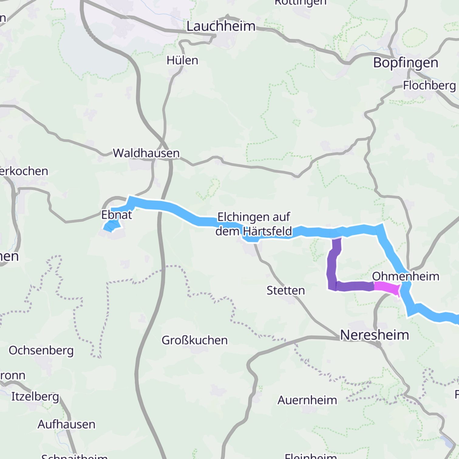 Map itinerary