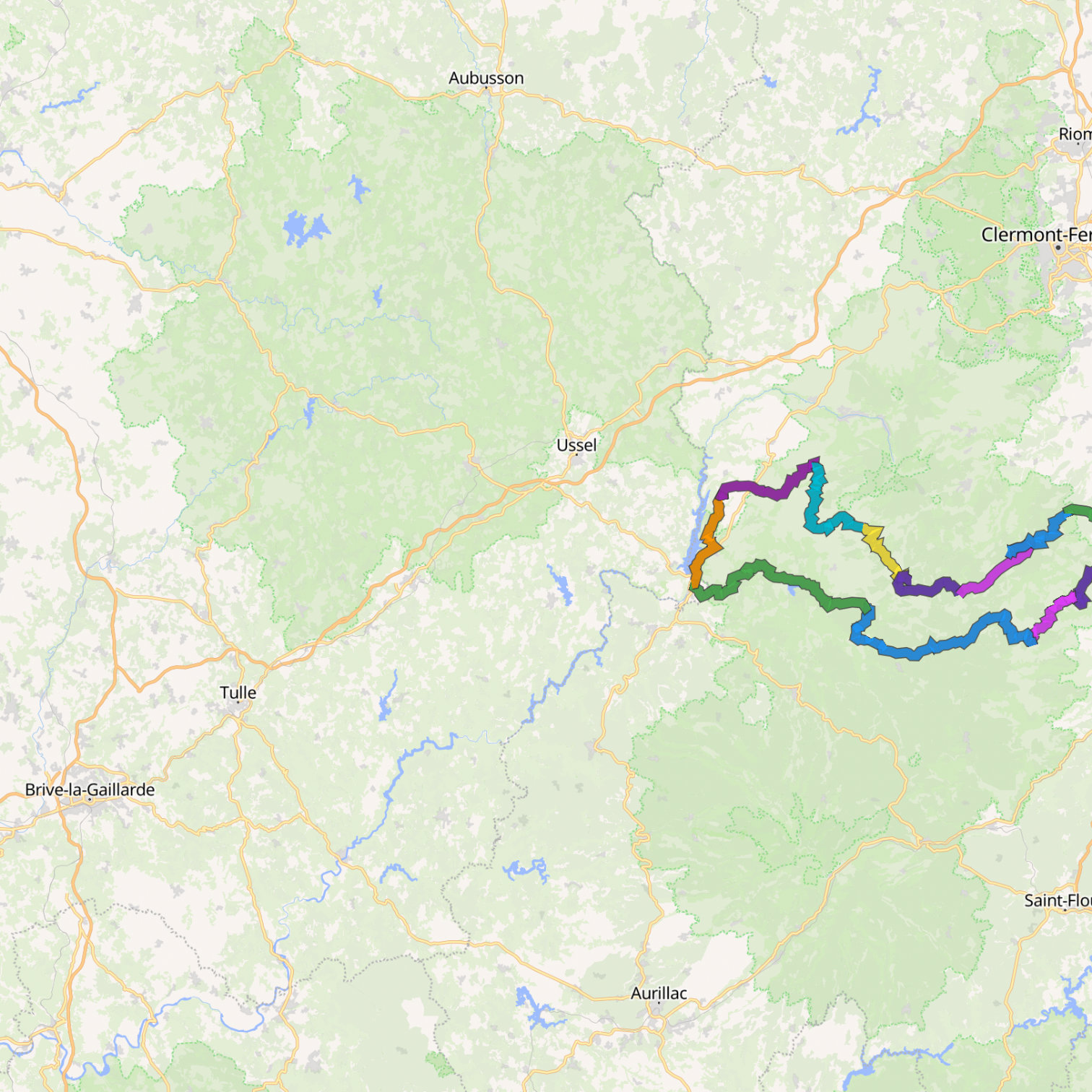 Map itinerary