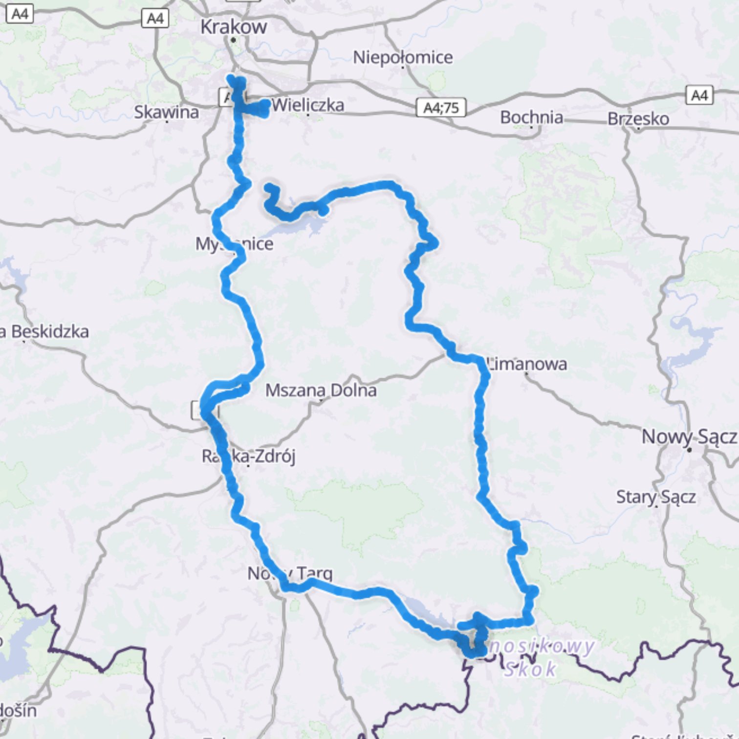 Map itinerary