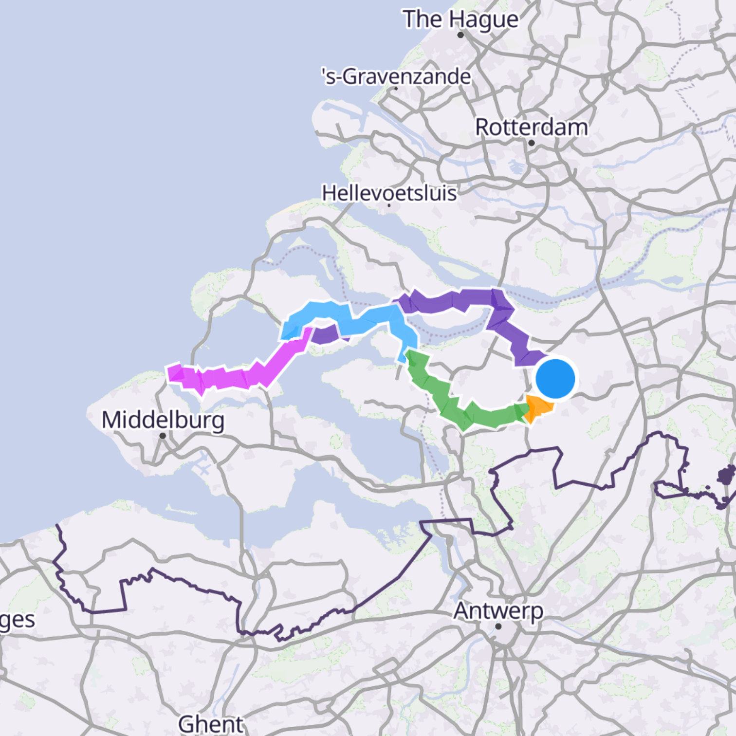 Map itinerary