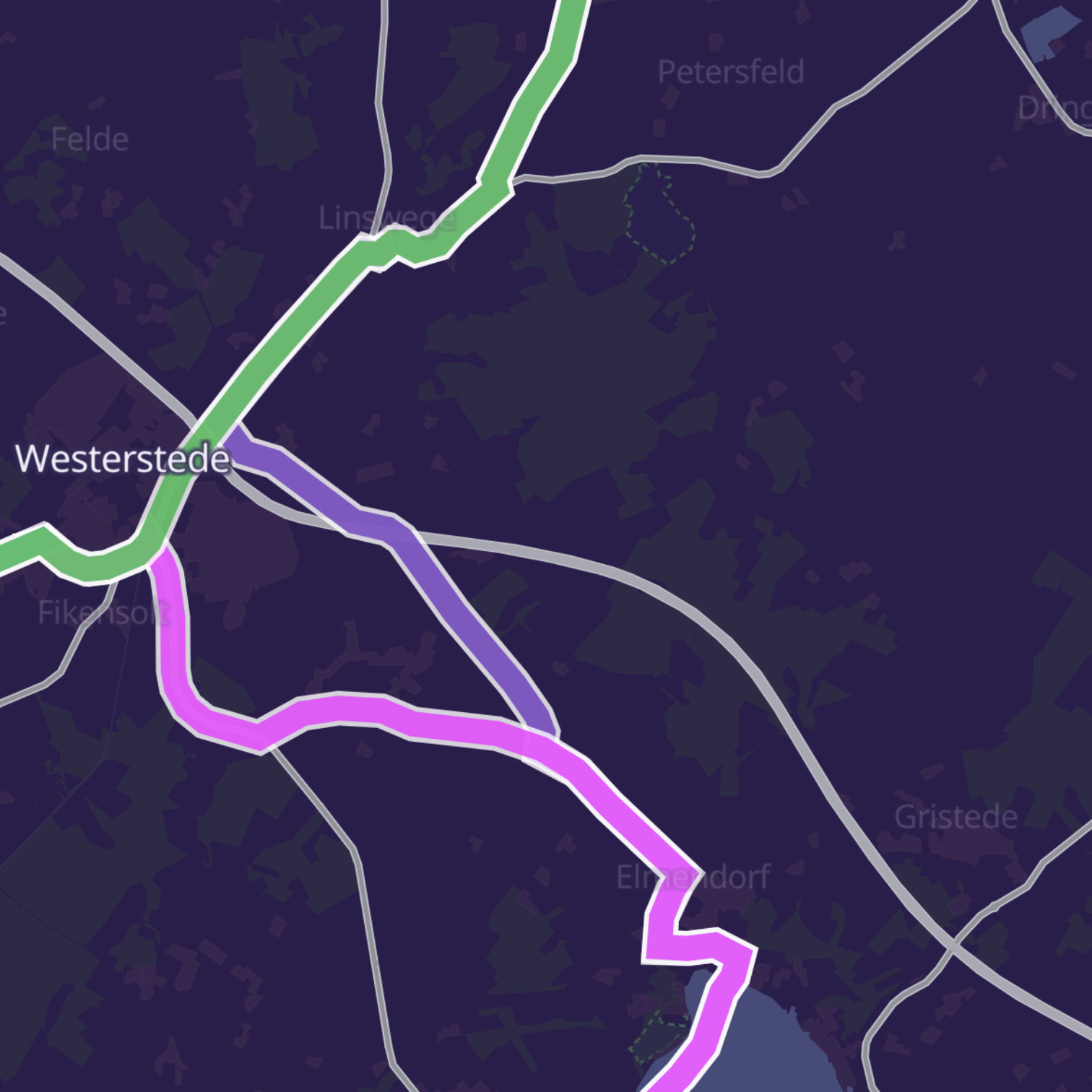 Map itinerary
