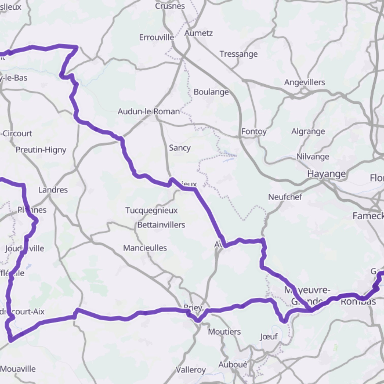 Map itinerary