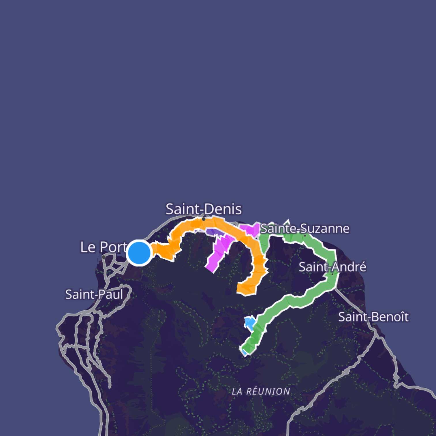Map itinerary
