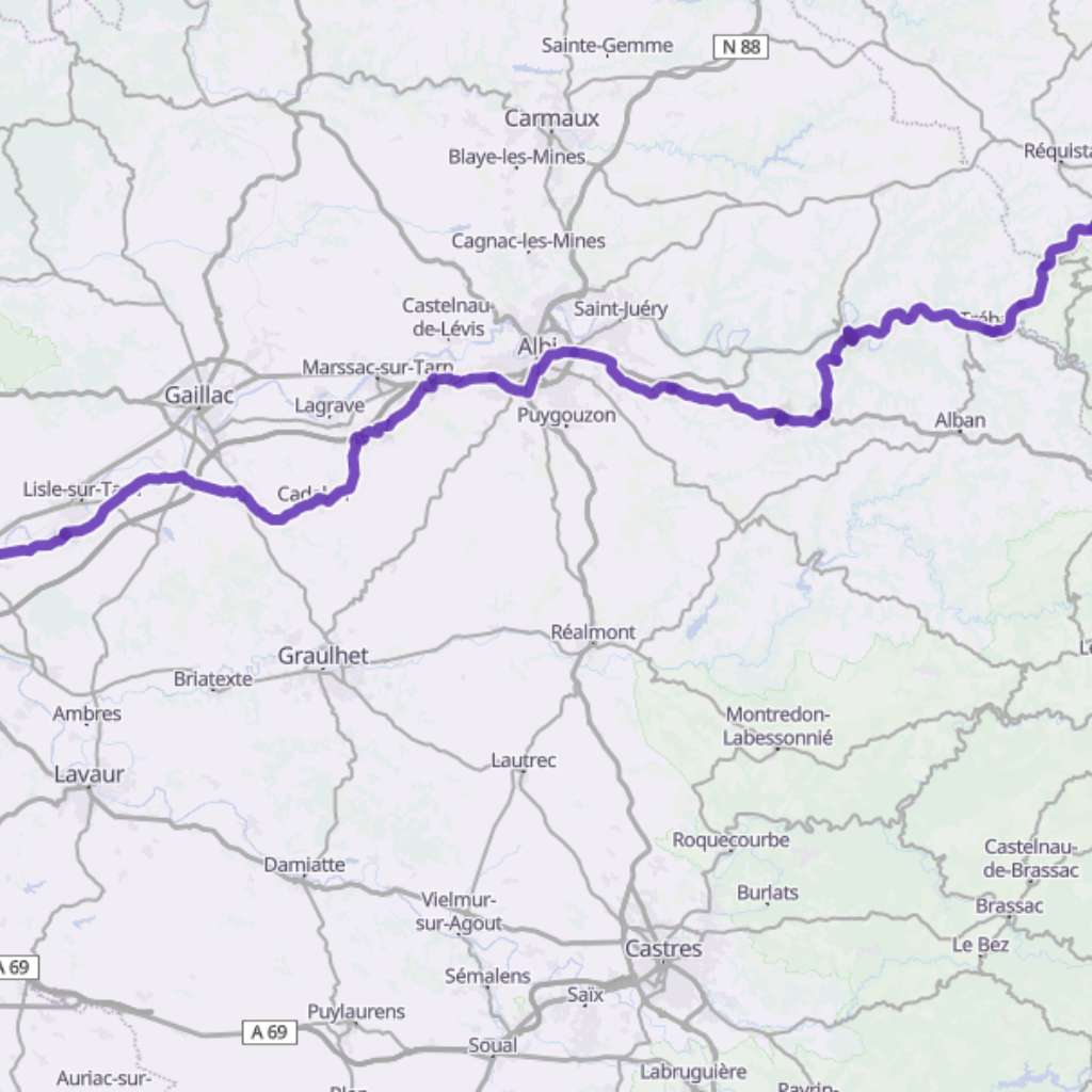 Map itinerary