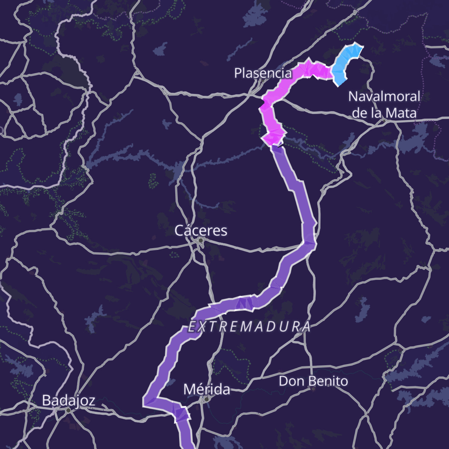 Map itinerary