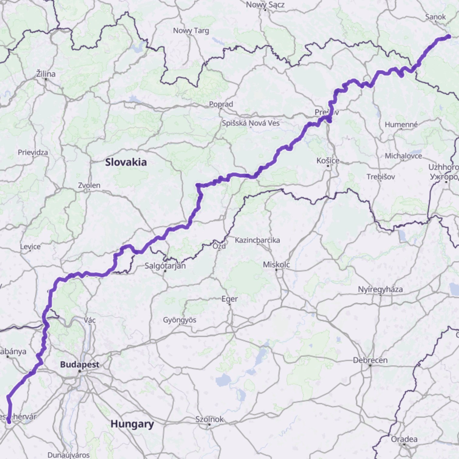 Map itinerary