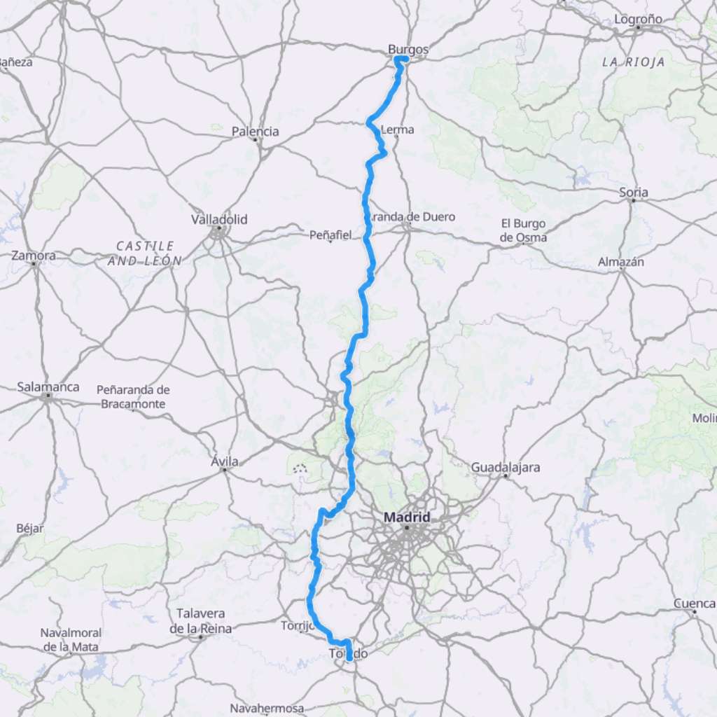 Map itinerary