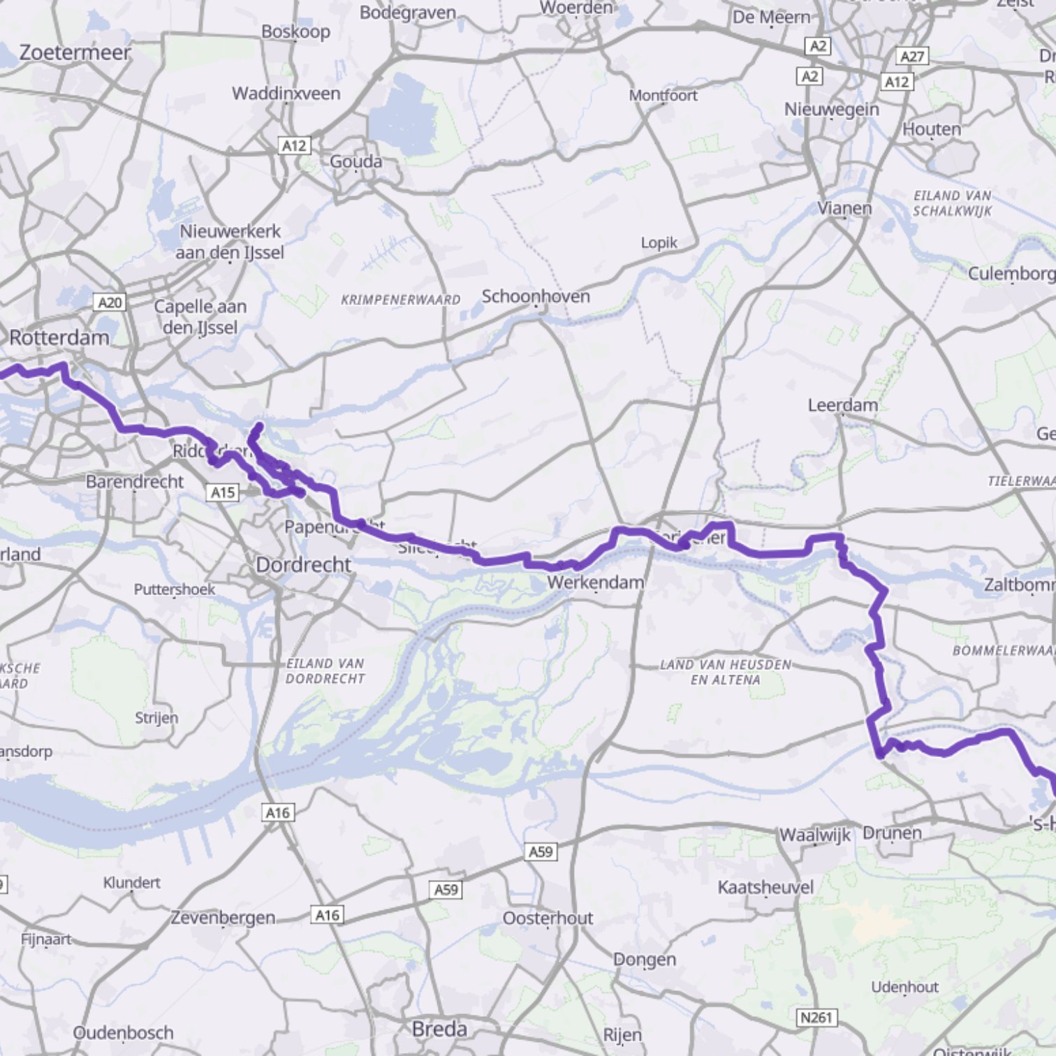 Map itinerary