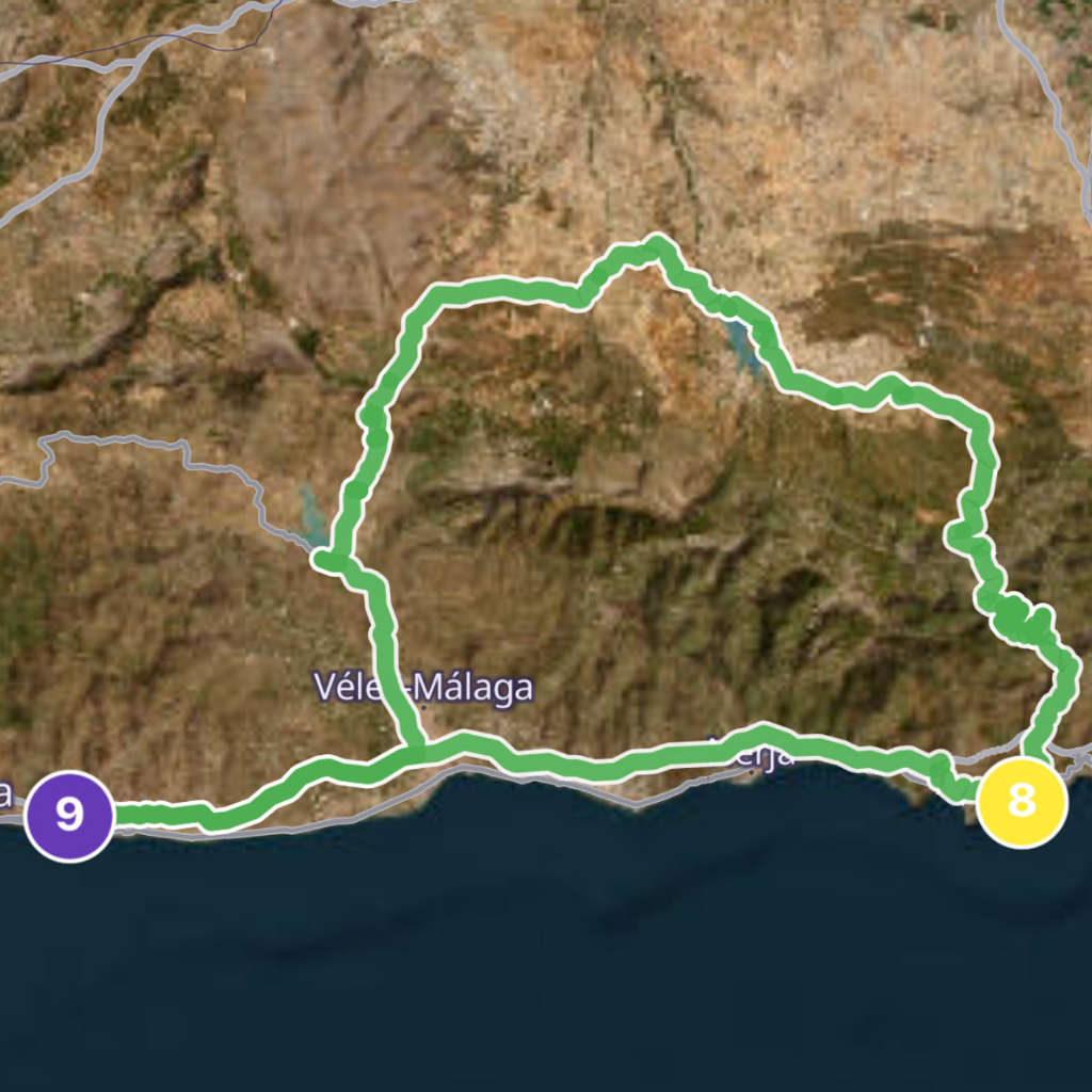 Map itinerary