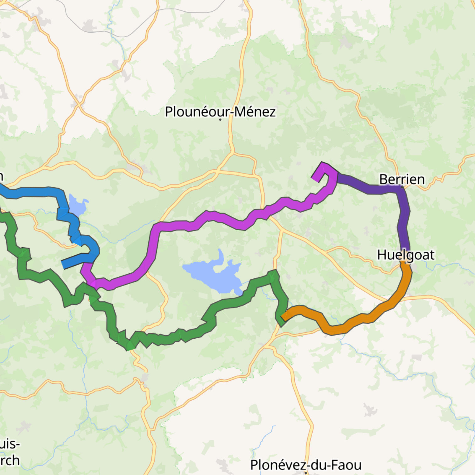 Map itinerary