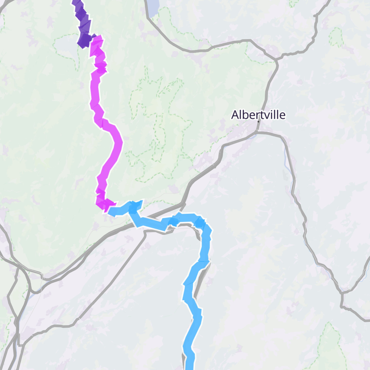 Map itinerary
