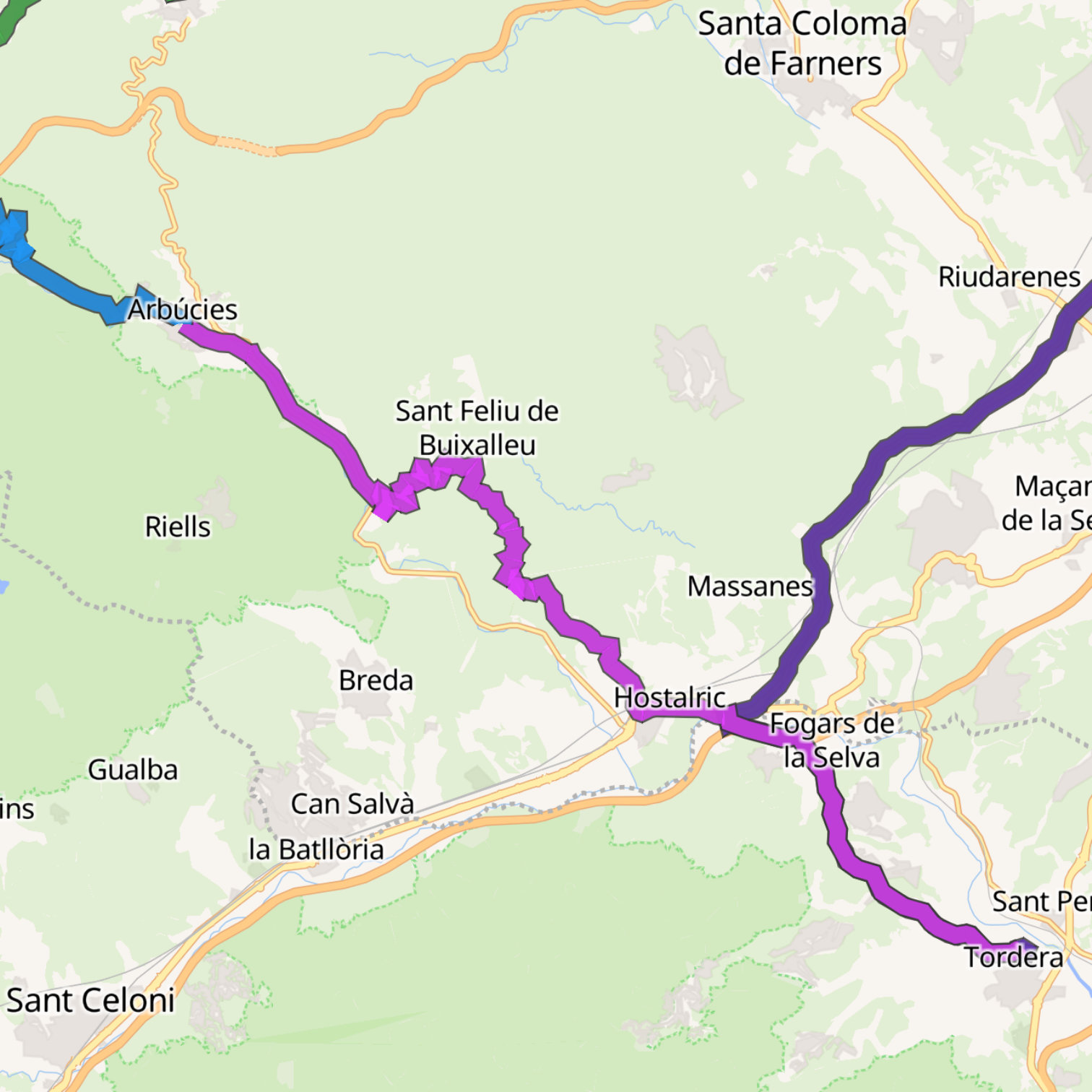 Map itinerary