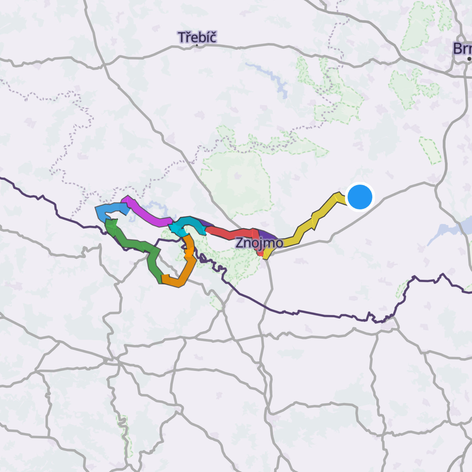 Map itinerary