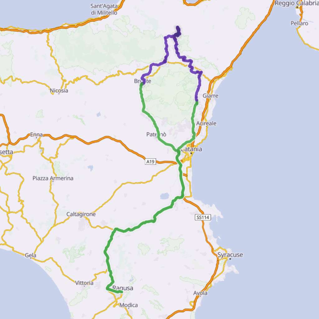 Map itinerary