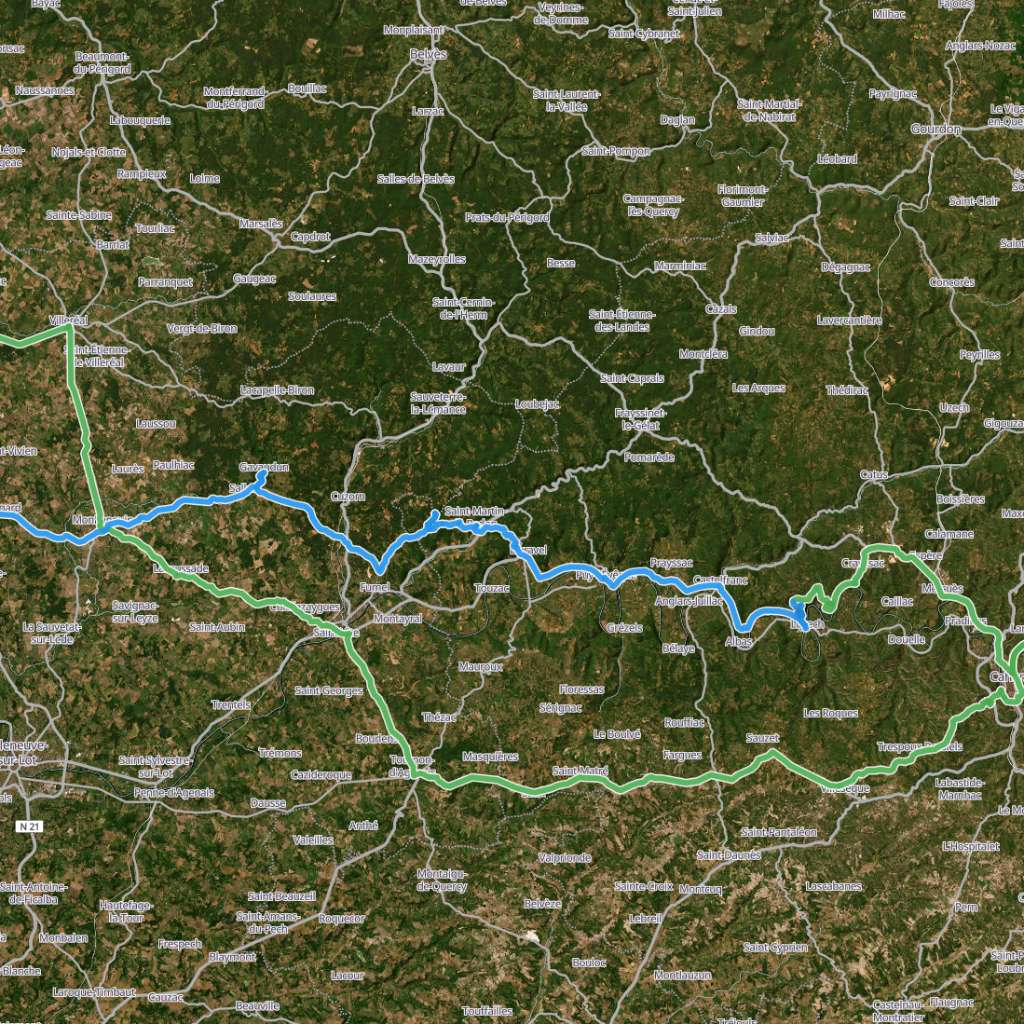 Map itinerary