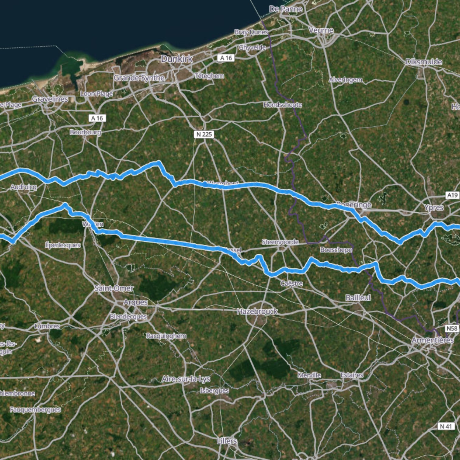 Map itinerary