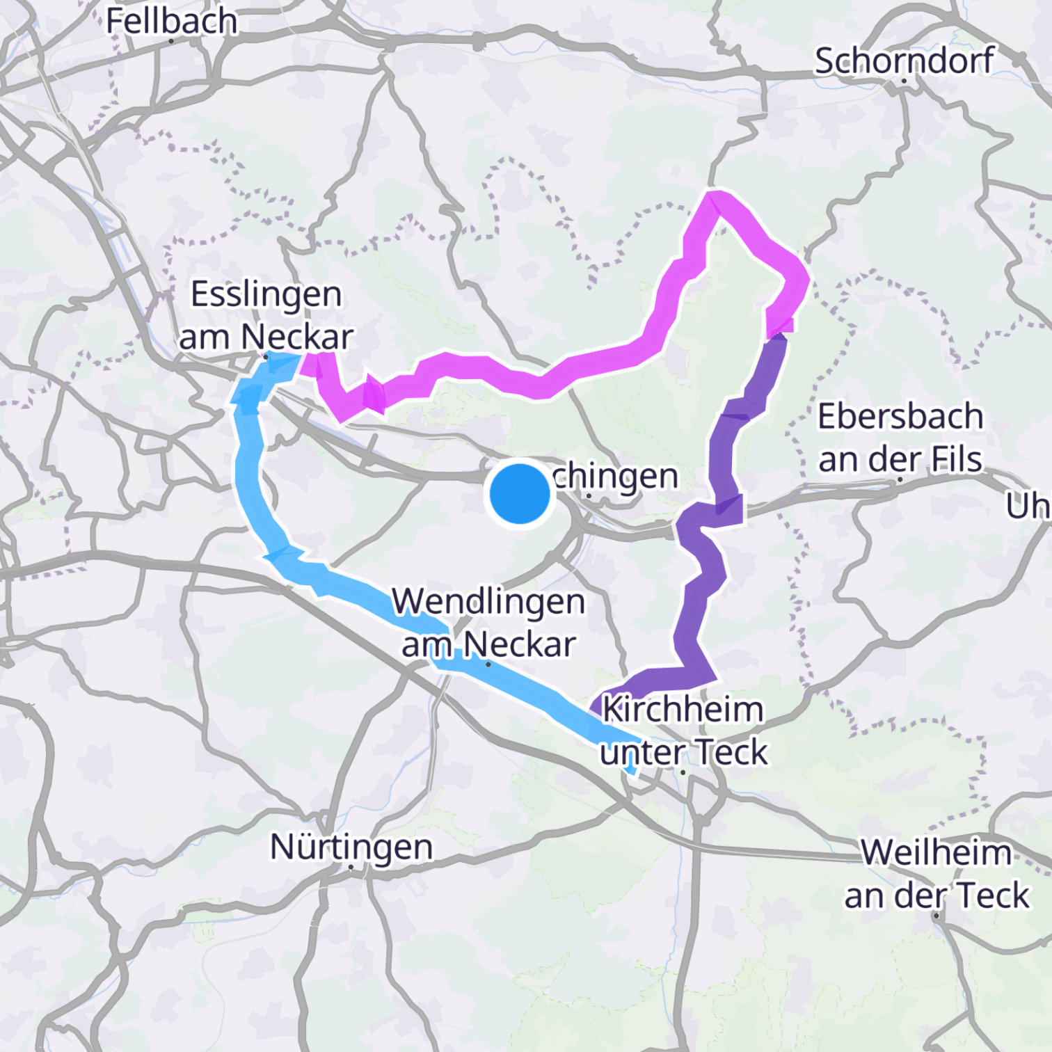 Map itinerary