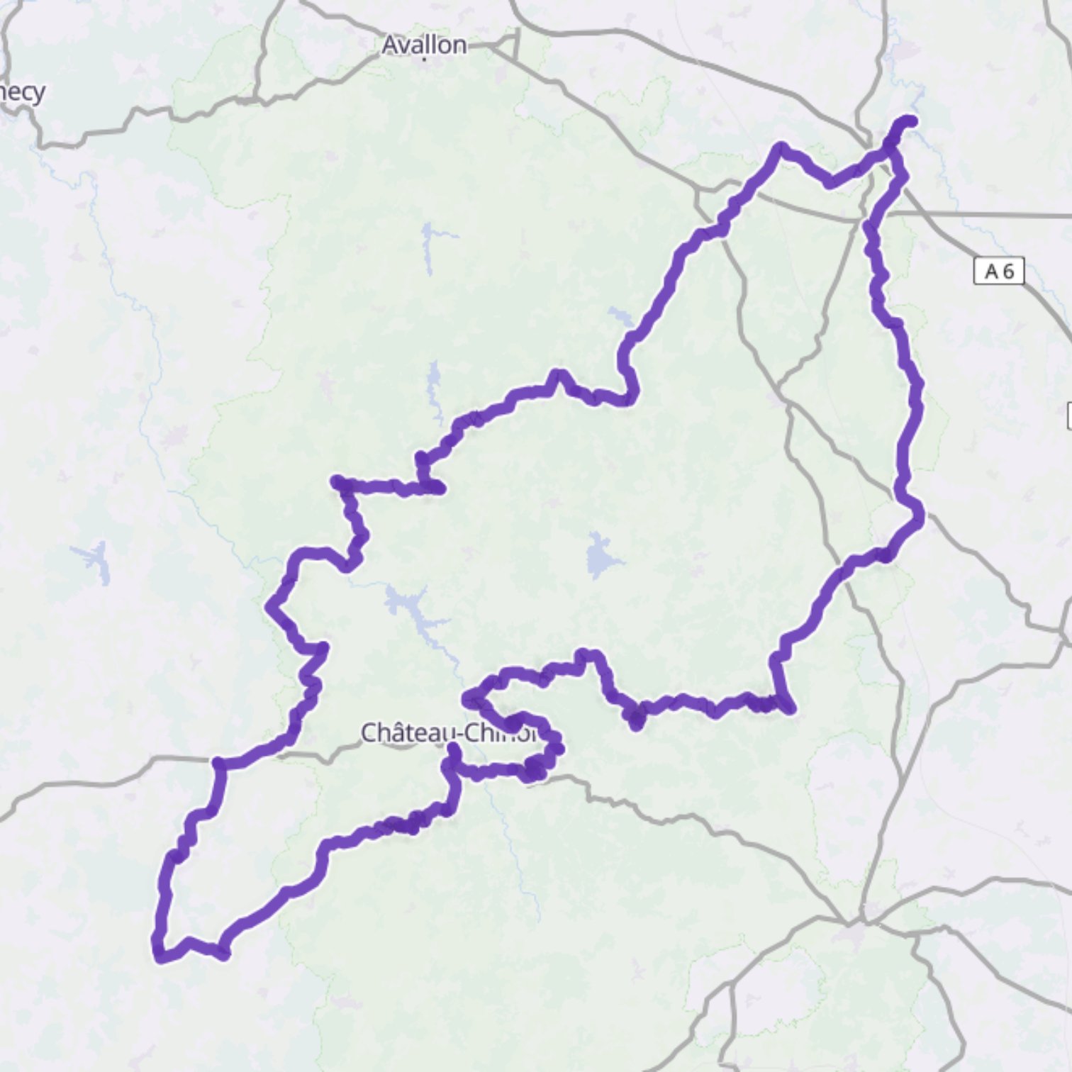 Map itinerary
