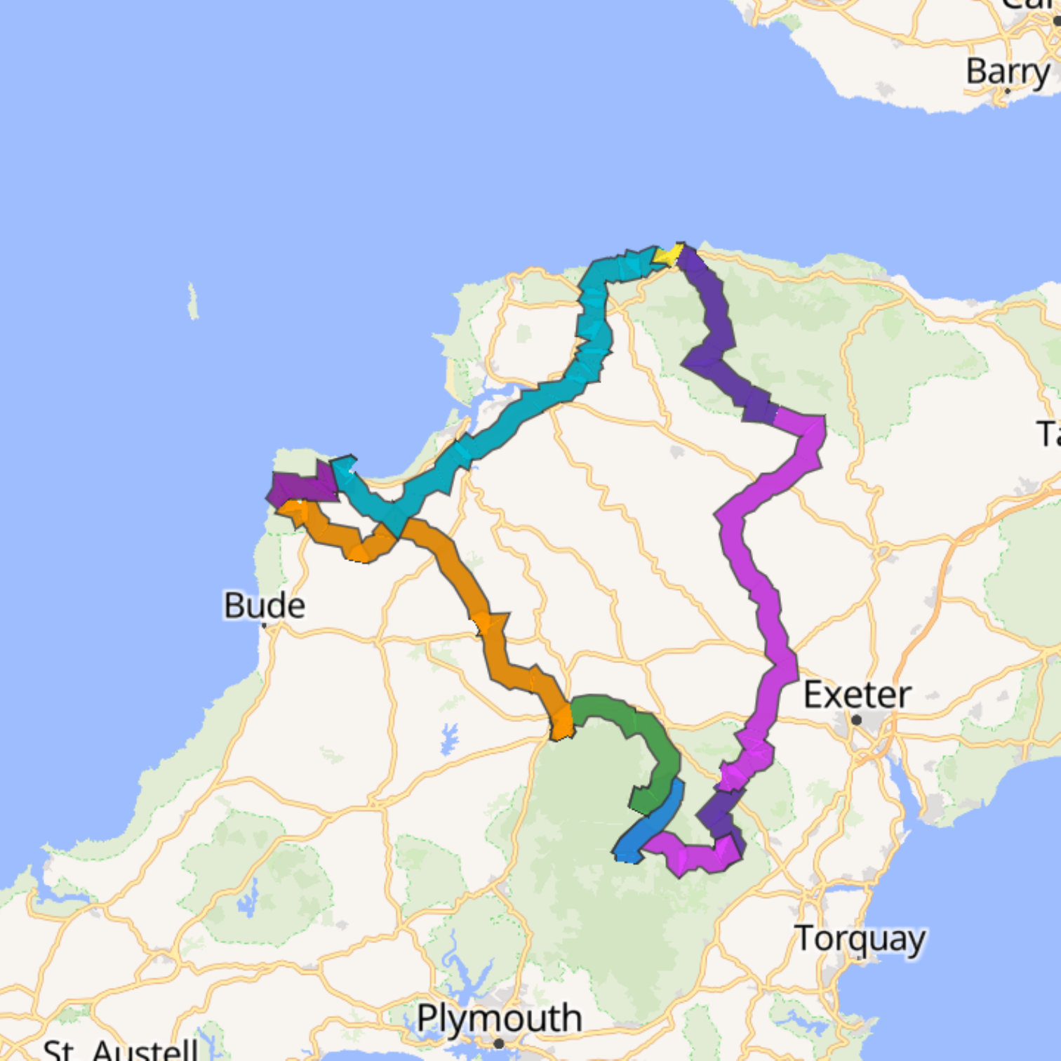 Map itinerary