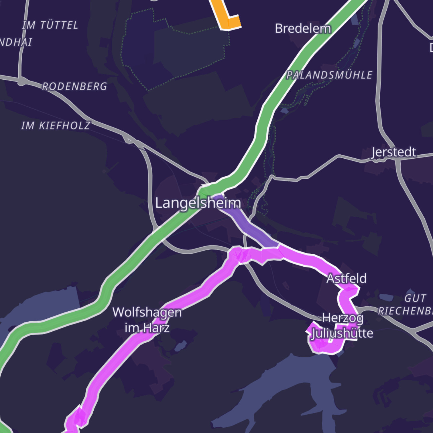 Map itinerary