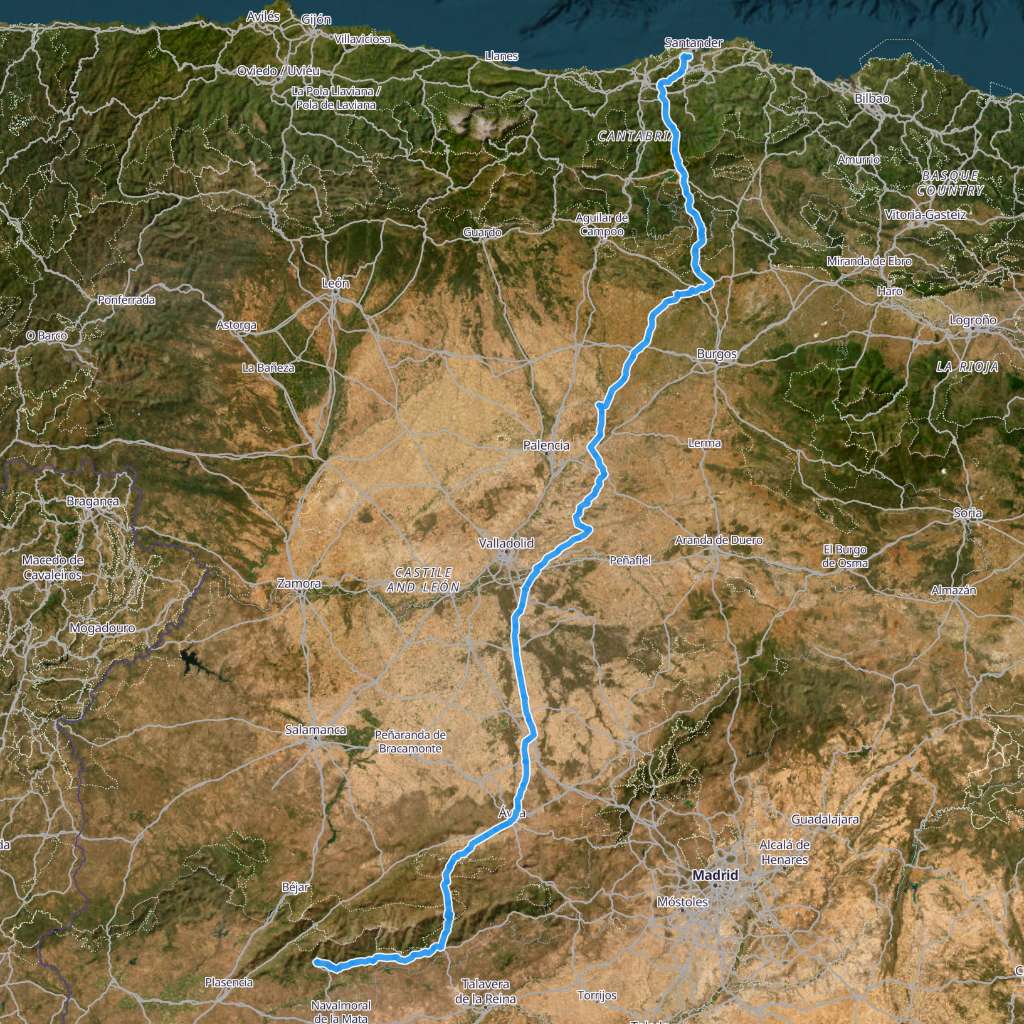 Map itinerary