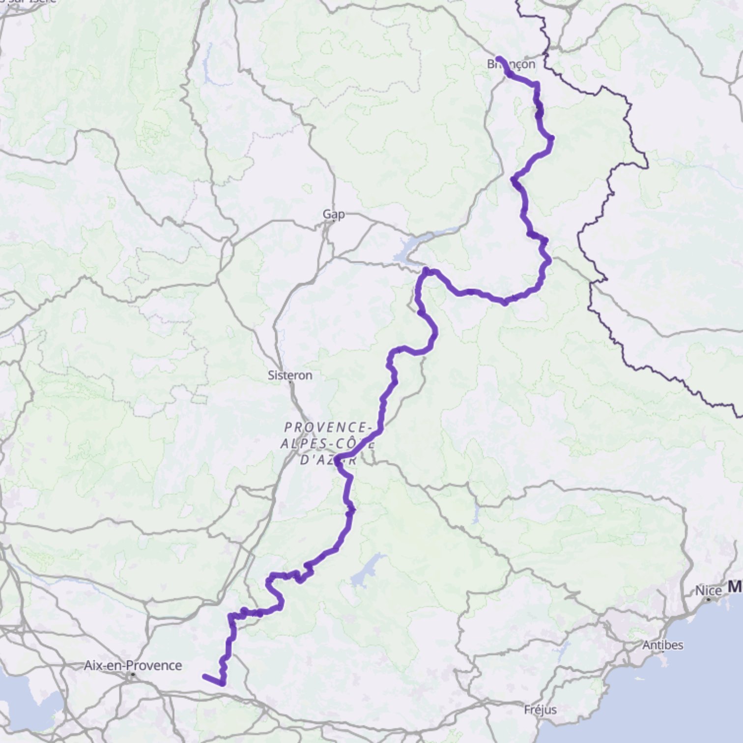 Map itinerary
