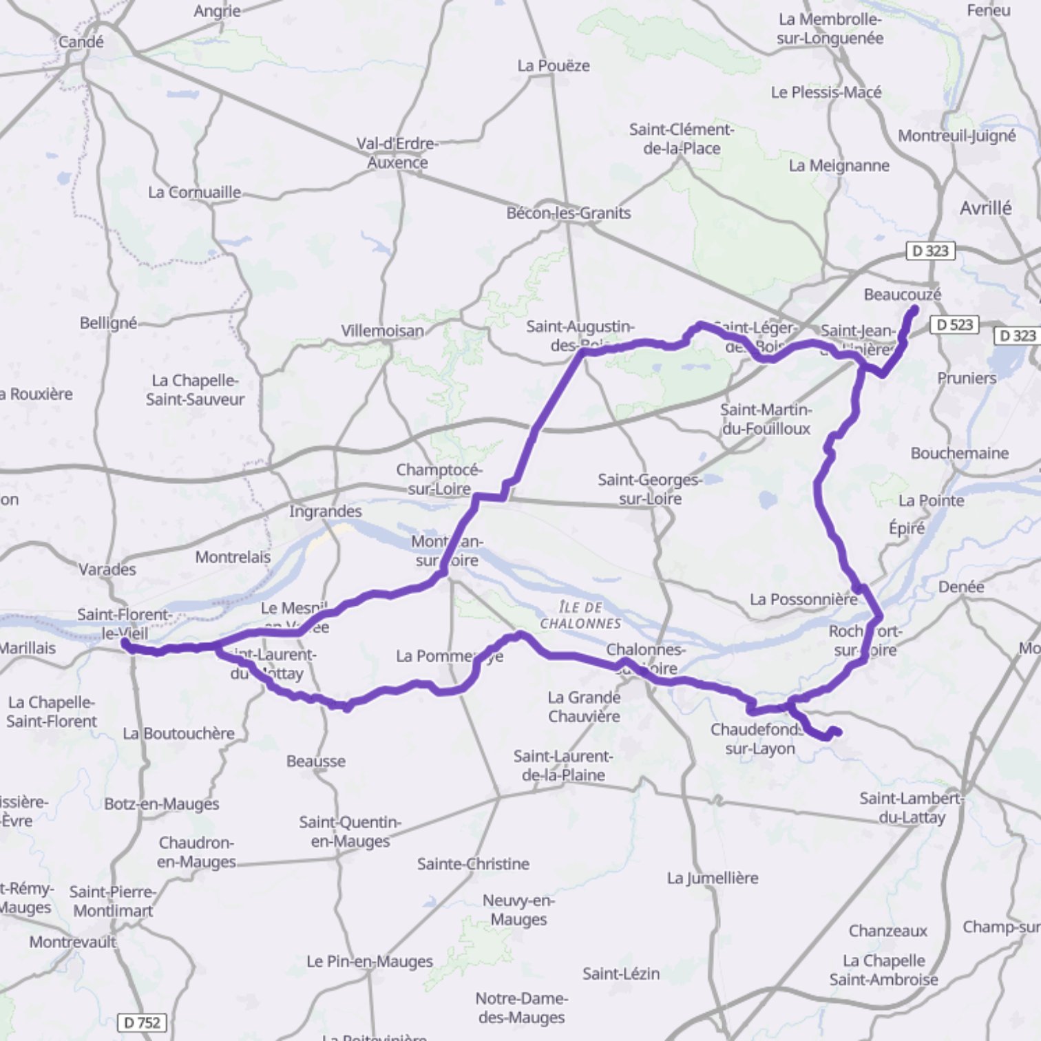 Map itinerary