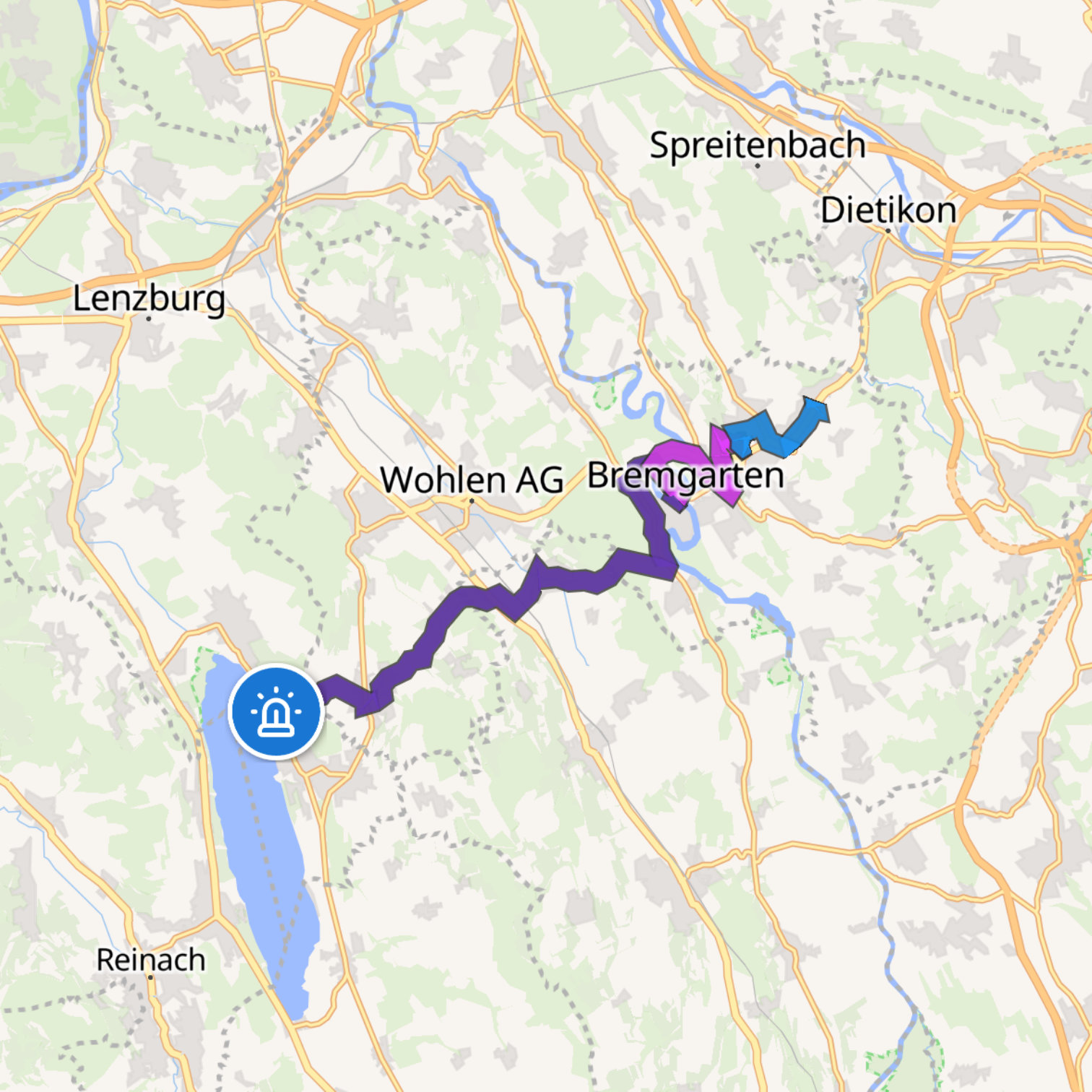 Map itinerary