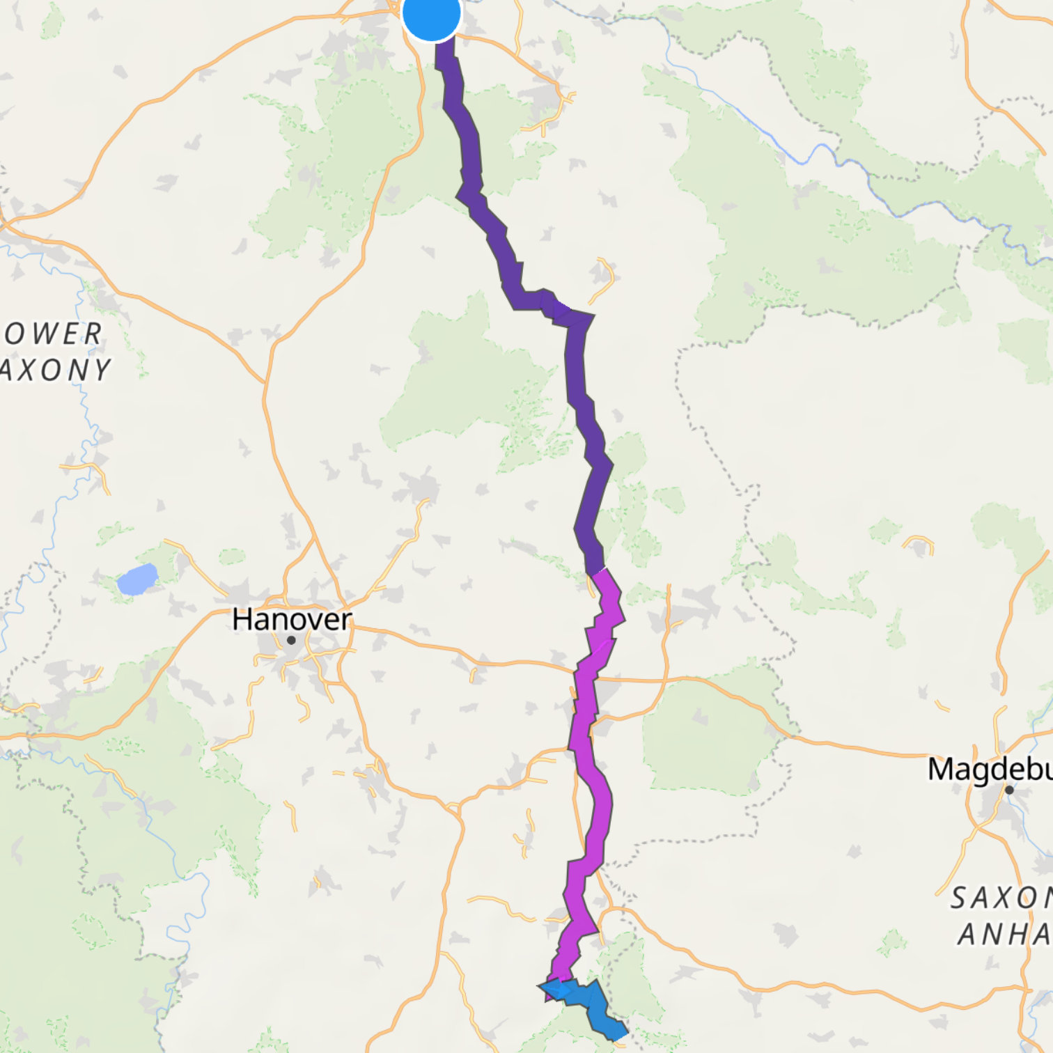 Map itinerary