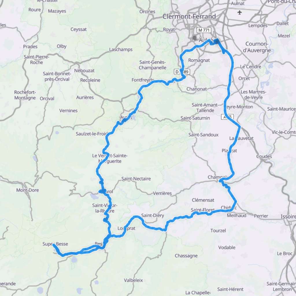 Map itinerary