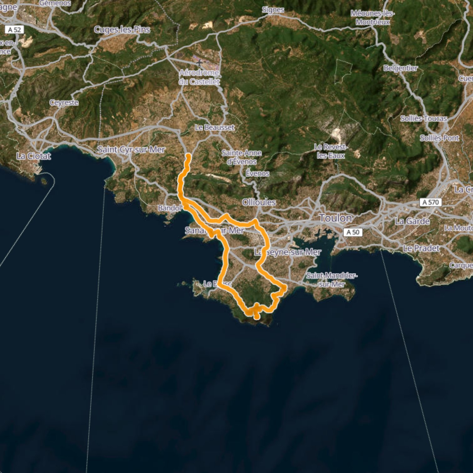 Map itinerary