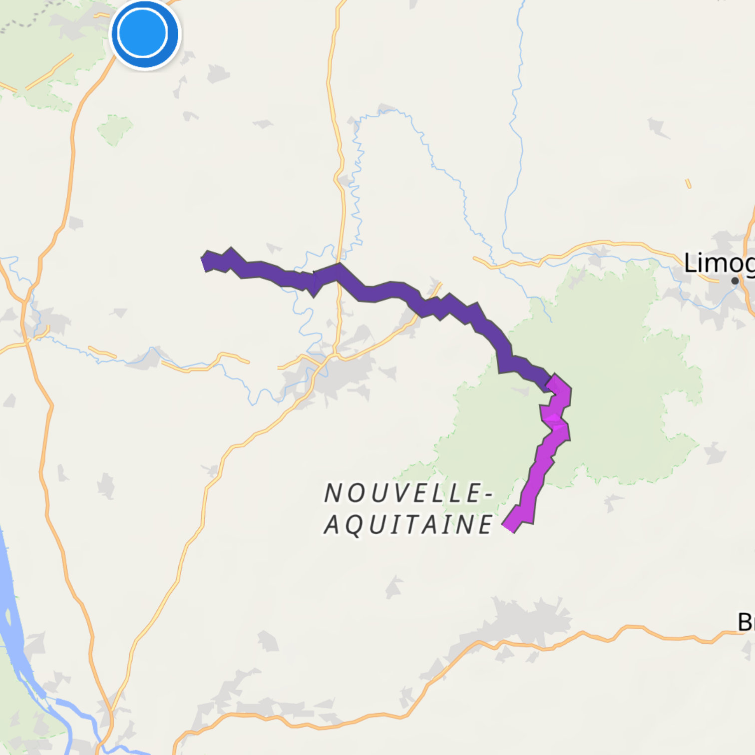 Map itinerary