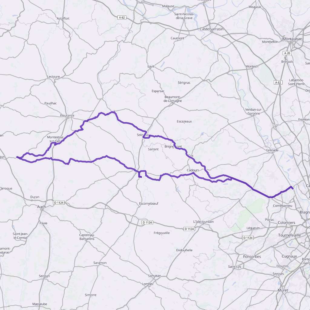 Map itinerary