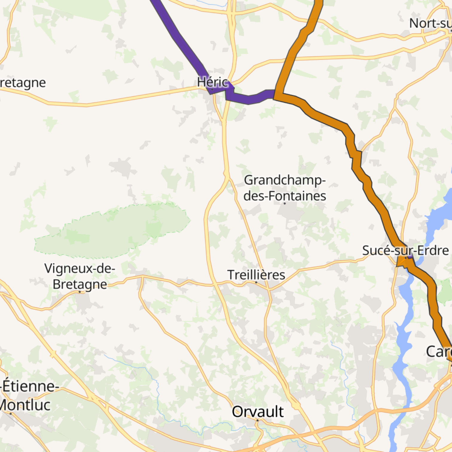 Map itinerary