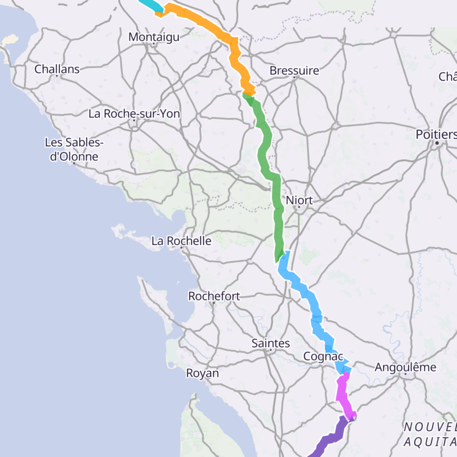 Map itinerary