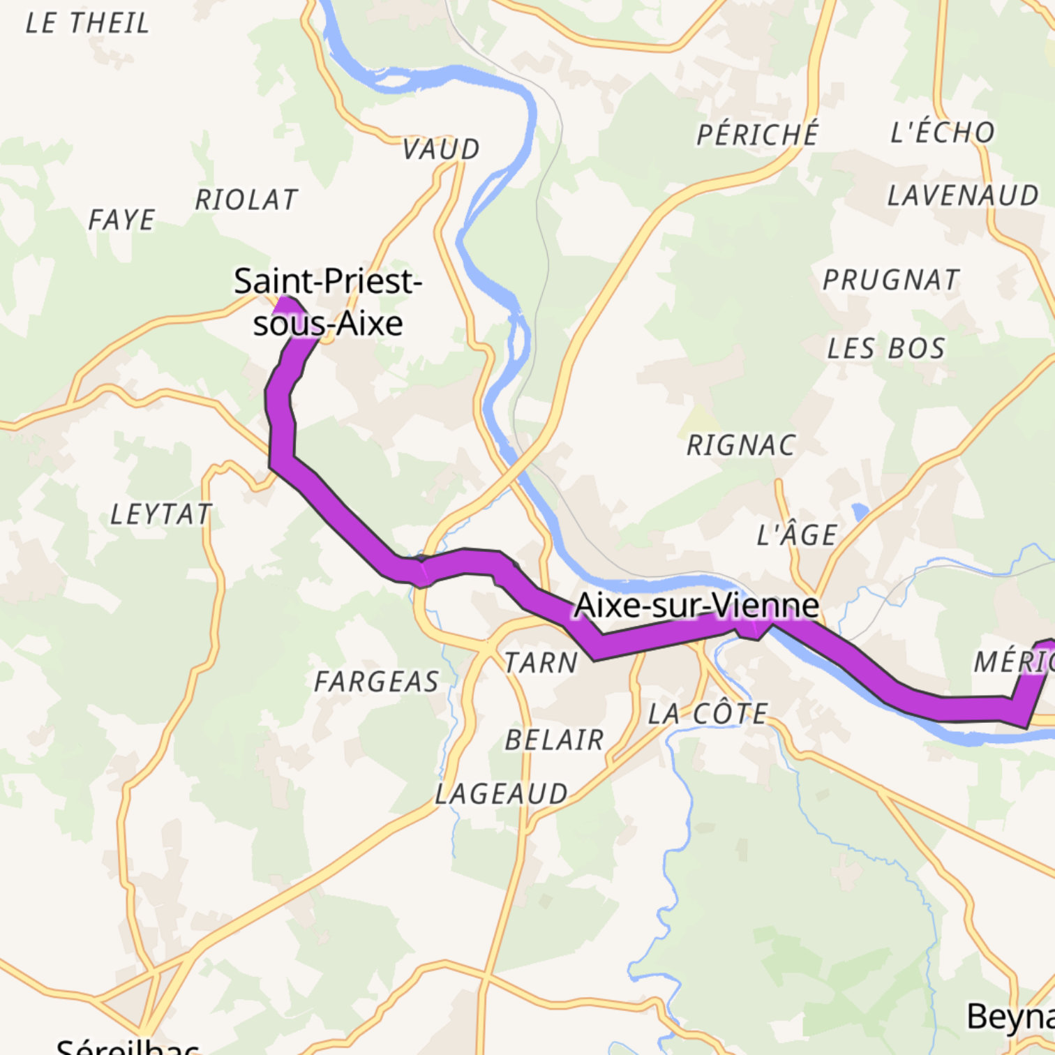 Map itinerary