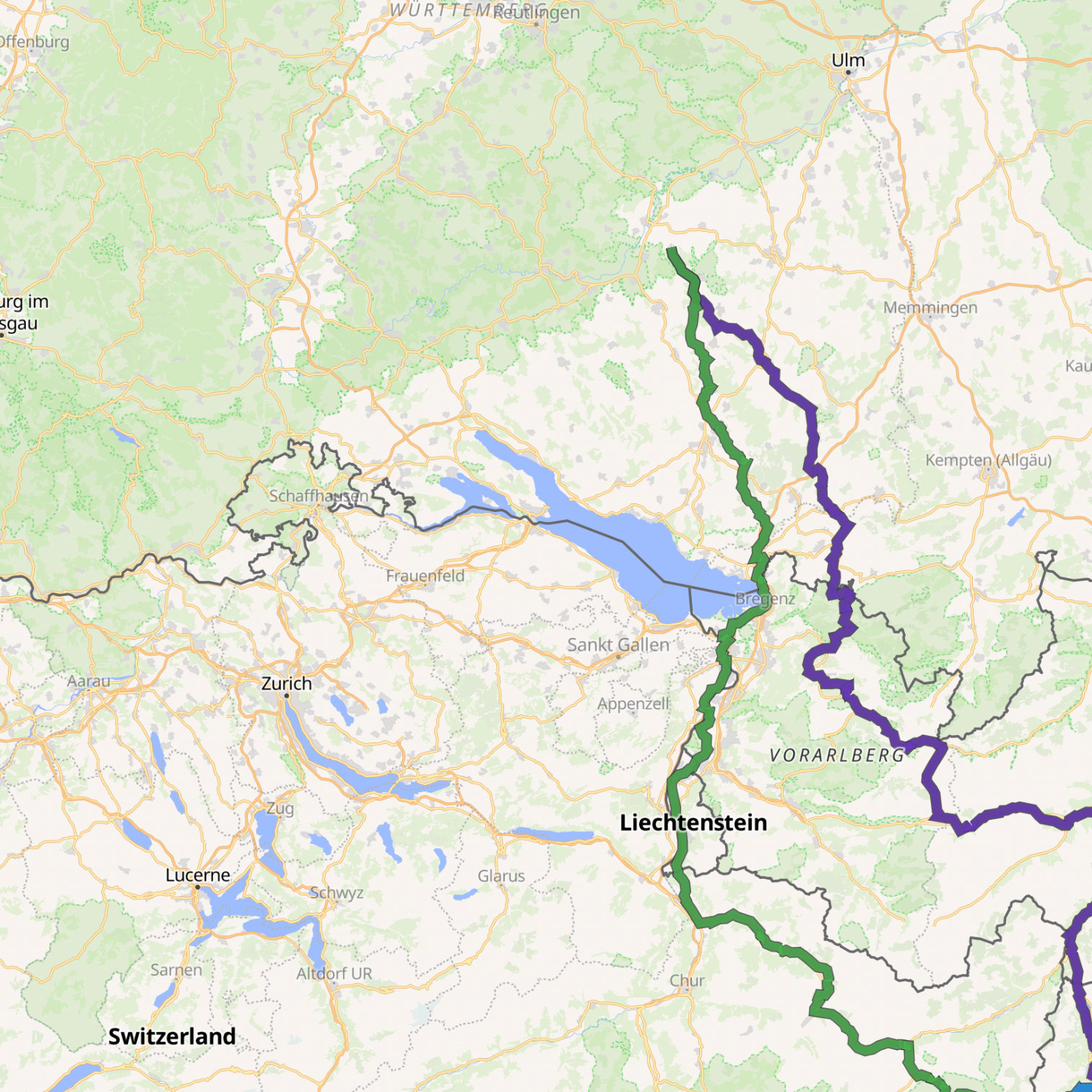 Map itinerary