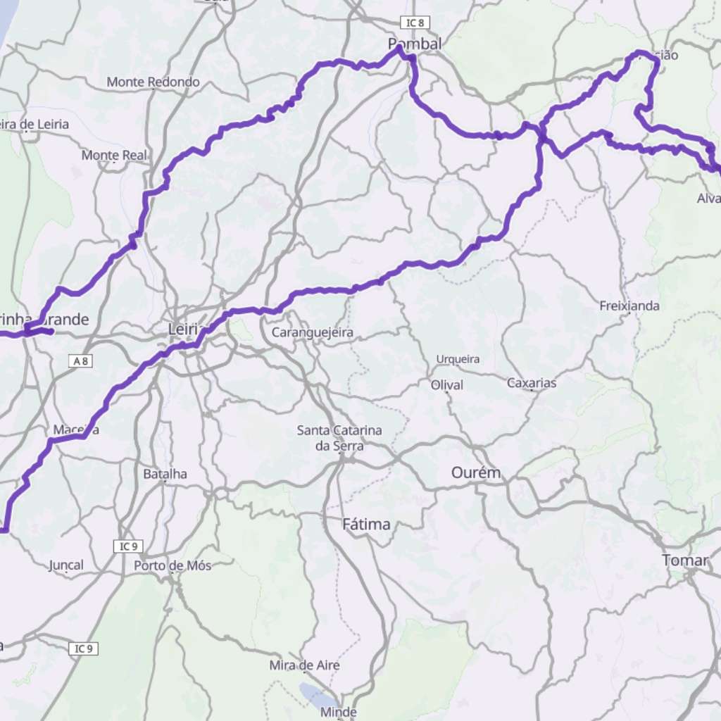 Map itinerary