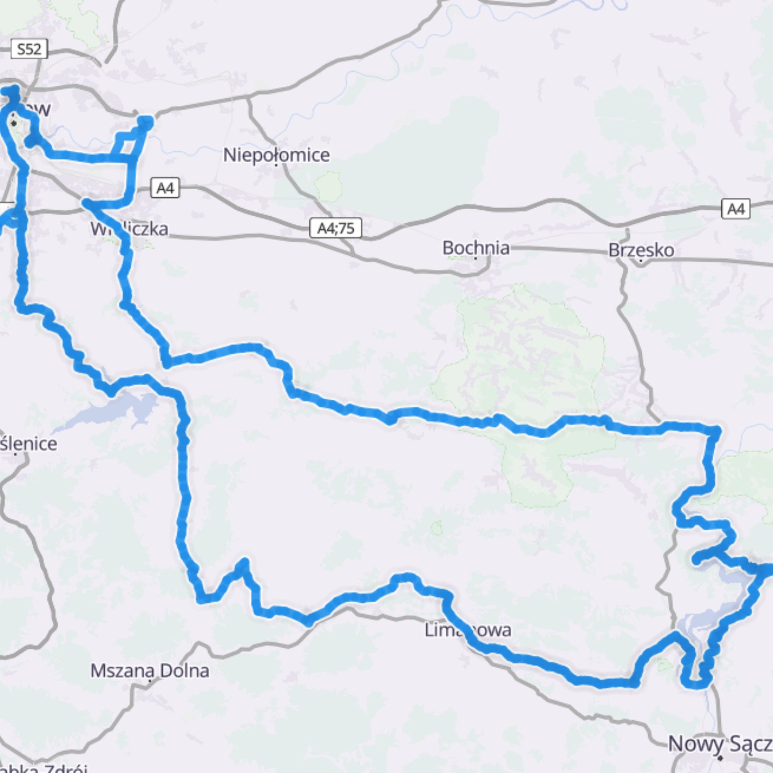 Map itinerary