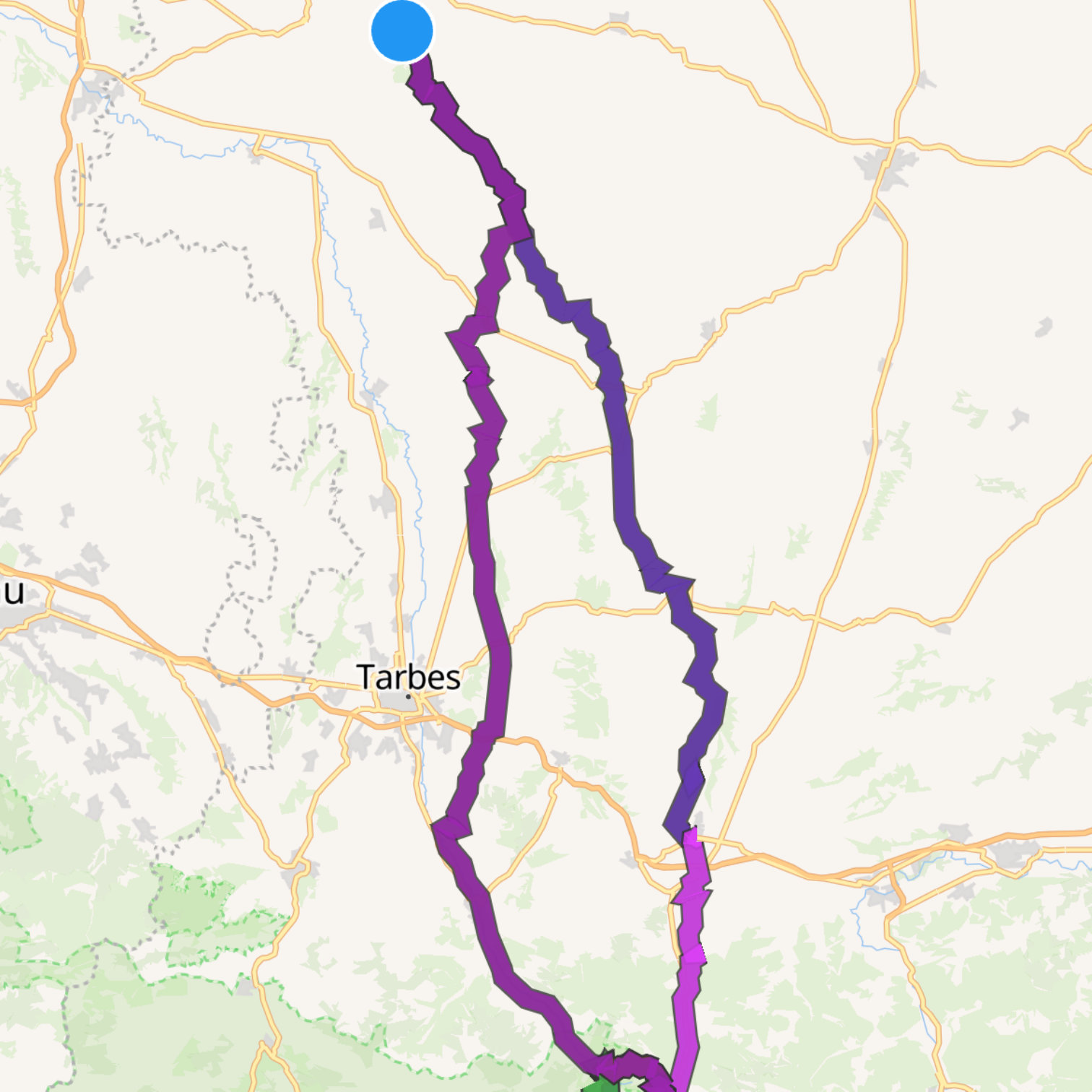 Map itinerary